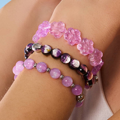 Glockenblume | Feenglas-Armband